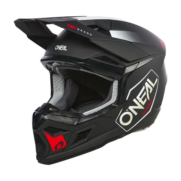 Мотокрос каска O’NEAL O’NEAL 3SERIES HEXX BLACK/WHITE/RED V.24 - Avtozona