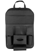 Мултифункционален органайзер за автомобил със сгъваема масичка - черна еко чожа - Avtozona