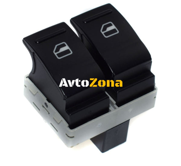 НОВ Двоен Бутон Копче Ел. Стъкла За VW Transporter Транспортер 5 / 6 Multivan Caravelle 7E0959855A - Avtozona