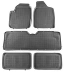 Гумени стелки Rezaw-Plast за Volkswagen Sharan I (1995-2010) Сиви / 7 места / Тип леген