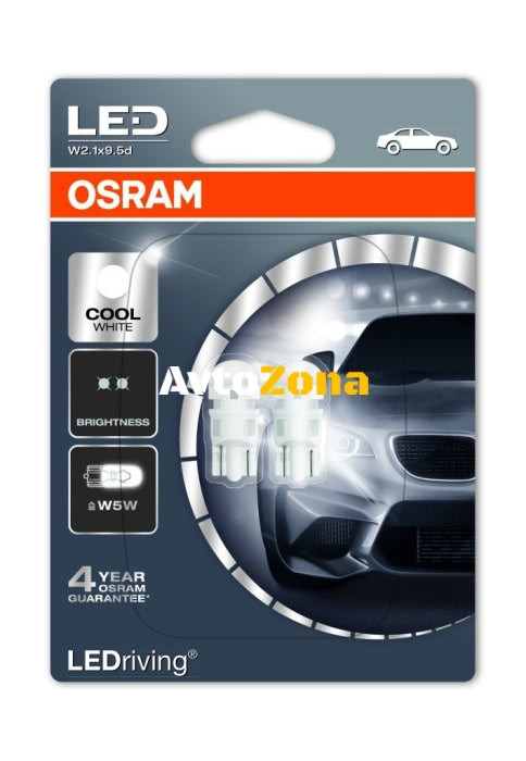 Лед крушки тип T10 - Osram 6000K - Avtozona