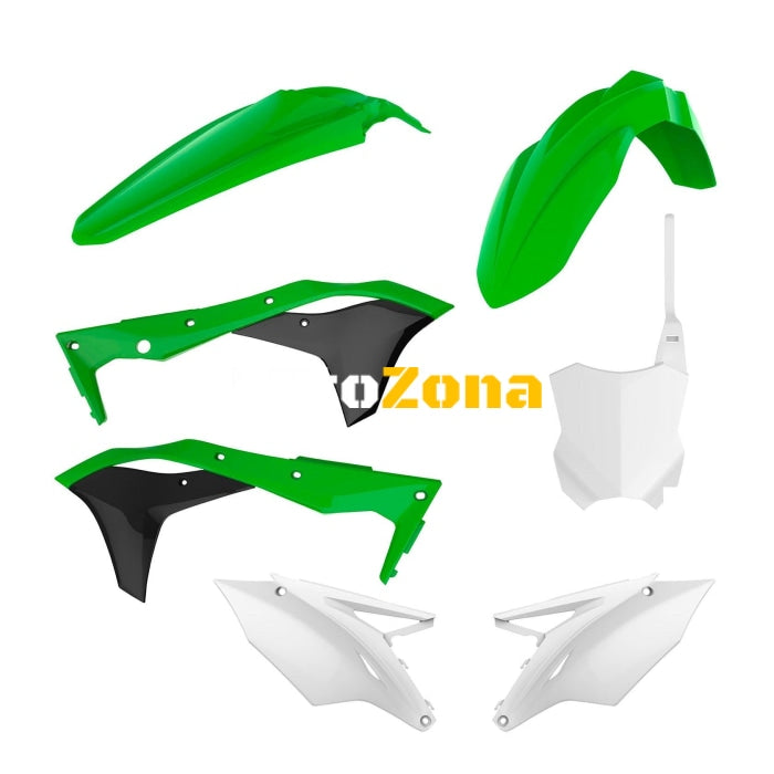 Пластмасов MX кит Polisport за Kawasaki KX250-2017-20 OEM Color - Avtozona