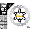 Плаващ преден спирачен диск Galfer WAVE FLOATING COMPLETE (C. ALU.) 267x4mm DF512CW - Avtozona