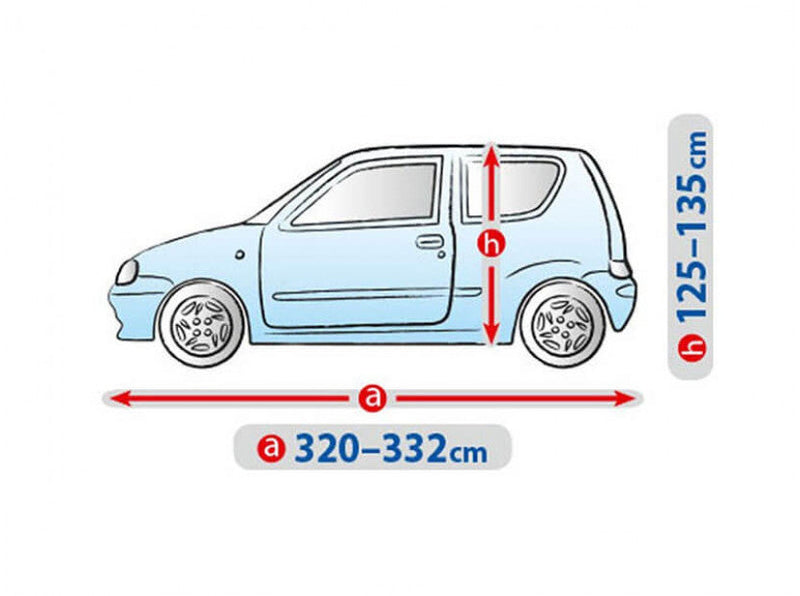 Покривало Kegel Basic Garage размер S2 сиво за хечбек - Avtozona