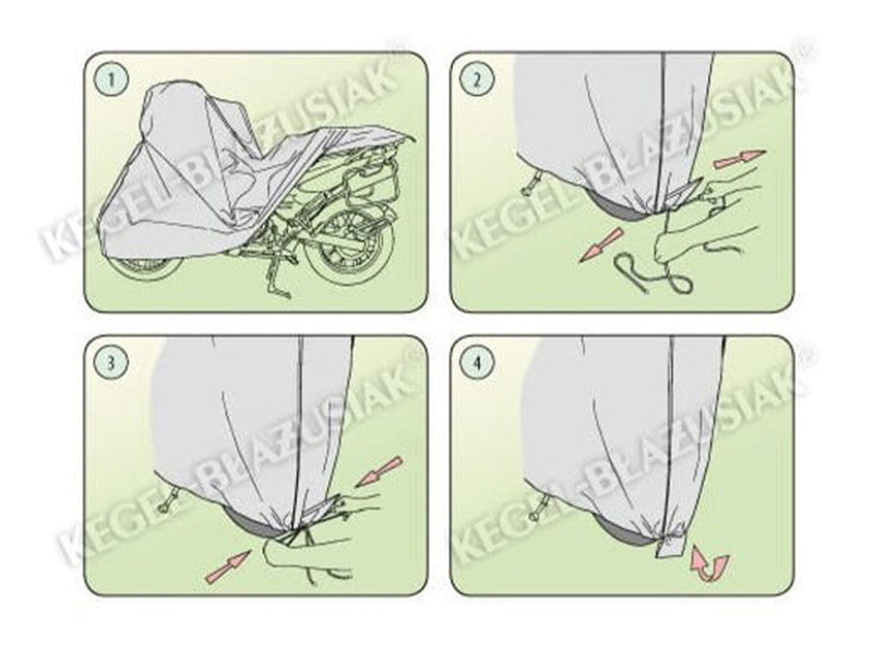 Покривало Kegel серия Basic – Размер XL сиво тип кутия за мотоциклет - Avtozona