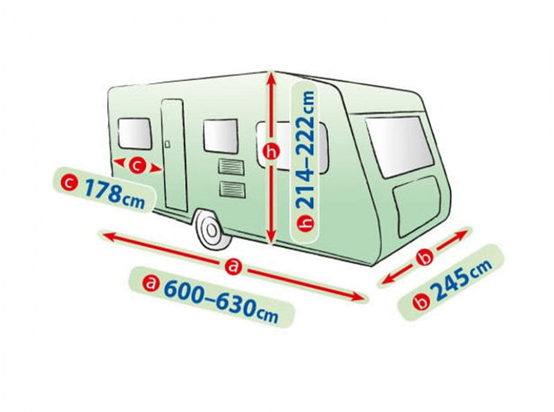 Покривало за каравани Kegel серия Mobile - Размер 630ER Синьо - Avtozona