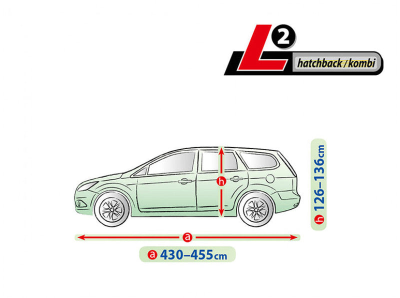 Покривало за хечбек/комби Kegel серия Membrane Garage размер L2 Зелено - Avtozona