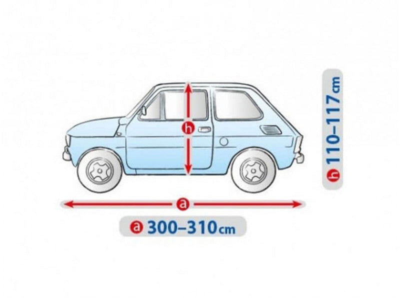 Покривало Kegel Basic Garage размер S126 сиво за хечбек - Avtozona