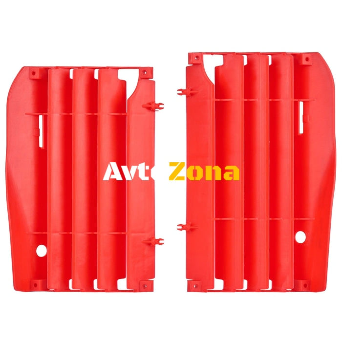 Преден предпазител за радиатор POLISPORT HONDA CRF250R (10-13) RED - Avtozona