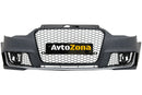 Предна броня за Audi A3 8V (2012-2015) Sedan Saloon Convertible RS3 Design Piano Black - Avtozona