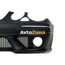 Предна броня за Mercedes W211 E-Class (2006-2009) - AMG Design с LED светлини - Avtozona