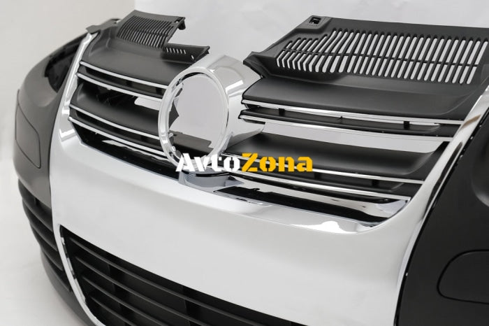 Предна броня за VW Golf V 5 (2003-2007) R32 Look Chrome Grill - Avtozona