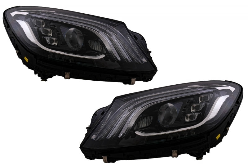 Предна броня с Full LED фарове за Mercedes S-Class W222 (2013-06.2017) с дизайн S63 - Avtozona