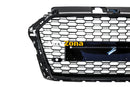 Предна решетка за AUDI A3 8V Фейслифт (2017-2018) с дизайн RS3 Piano Black - Avtozona