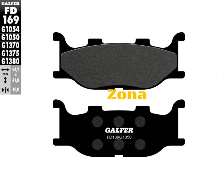 Предни мото накладки Galfer SCOOTER FD169G1050 - Avtozona