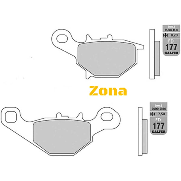 Предни мото накладки Galfer SEMI METAL FD177G1054 - Avtozona