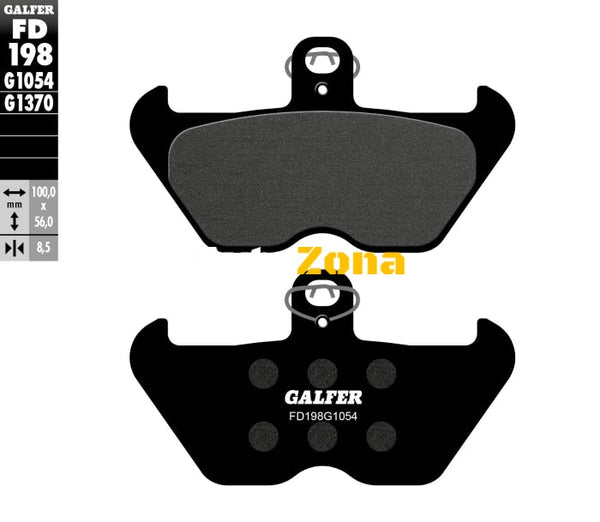 Предни мото накладки Galfer SEMI METAL FD198G1054 - Avtozona