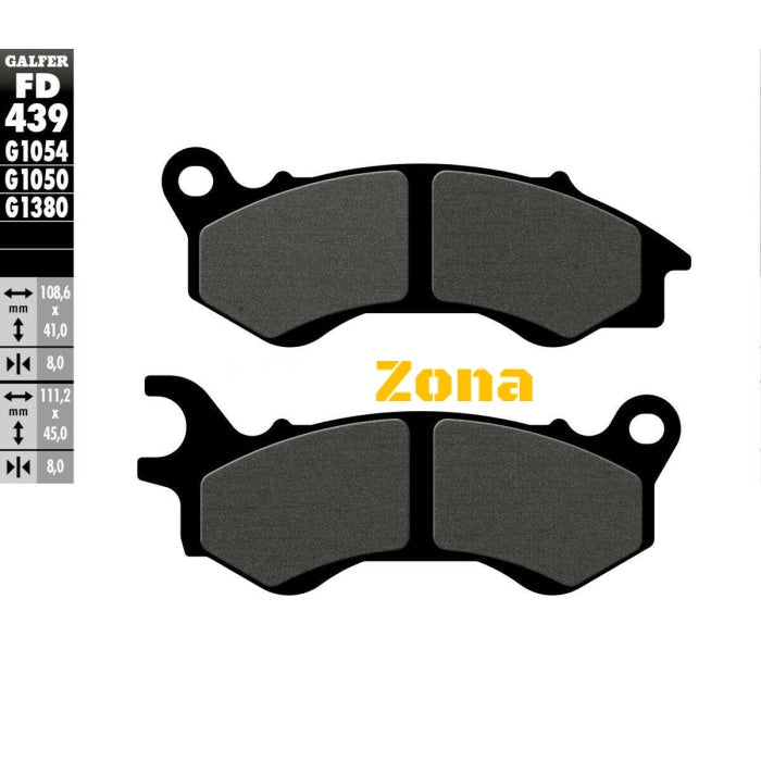 Предни мото накладки Galfer SEMI METAL FD439G1054 - Avtozona