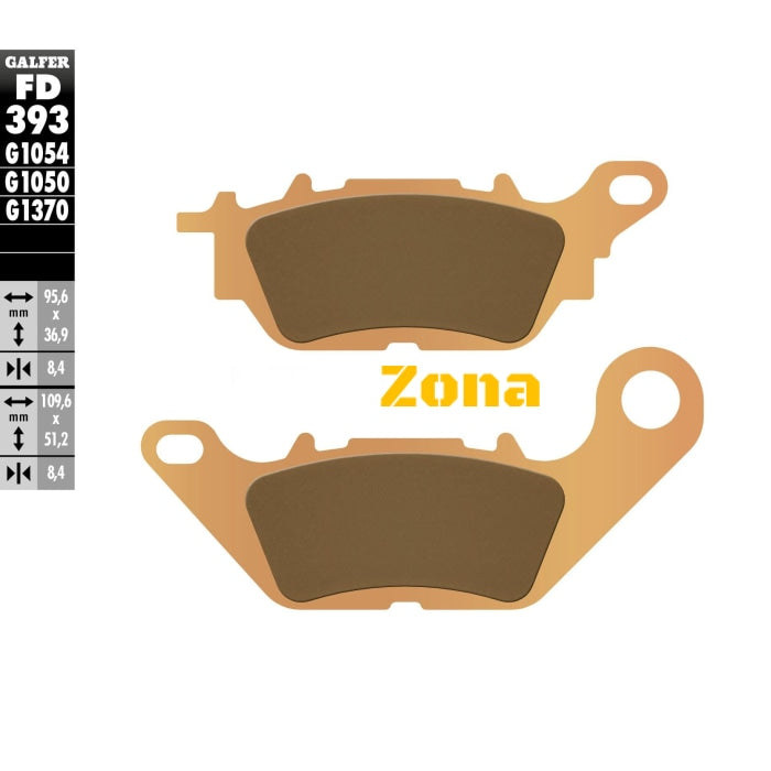 Предни/Задни мото накладки Galfer SINTERED COMPOUND FD393G1370 - Avtozona