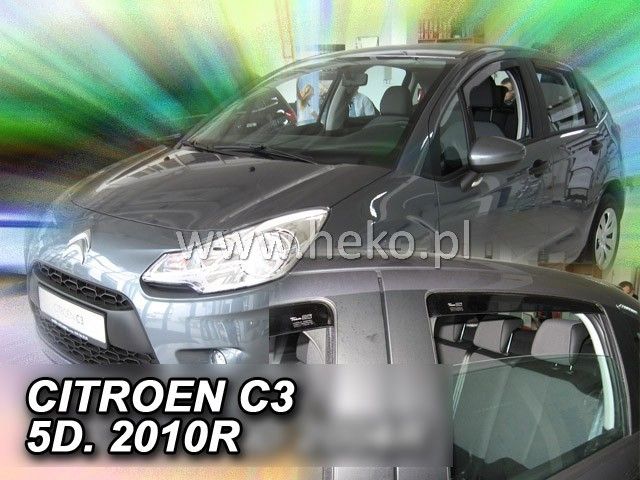 Ветробрани Team HEKO за CITROEN C3 II (2009-2017) 5 врати - 4бр. предни и задни - Avtozona