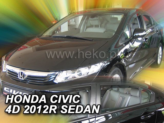 Ветробрани Team HEKO за HONDA CIVIC IX (2012-2015) Sedan - 4бр. предни и задни - Avtozona