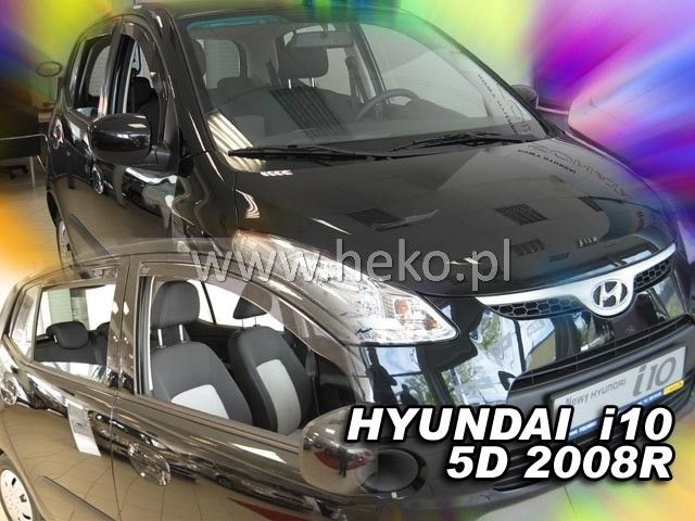 Ветробрани Team HEKO за HYUNDAI i10 (2008 + ) 5 врати - 4бр. предни и задни - Avtozona