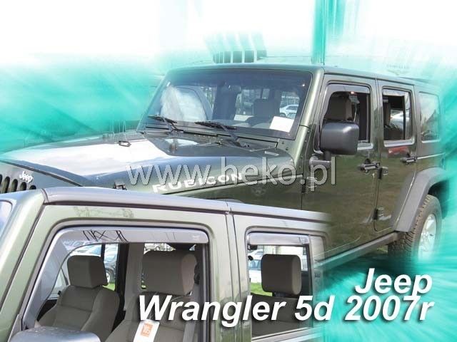 Ветробрани Team HEKO за Jeep Wrangler (2007 + ) 5 врати - 4бр. предни и задни - Avtozona