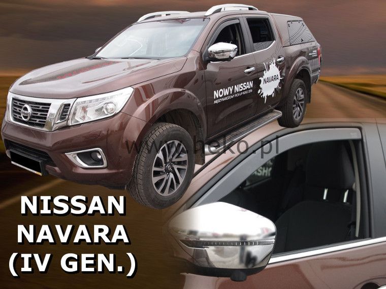 Ветробрани Team HEKO за NISSAN NAVARA (2014 + ) 4 врати - 2бр. предни - Avtozona