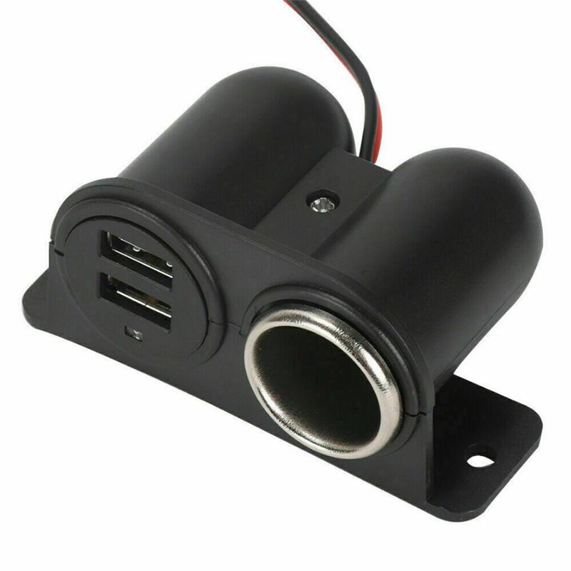 Разклонител за запалка 12/24V с 1 гнездо и 2 USB порта - Avtozona