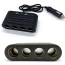 Разклонител за запалка с 4 гнезда 2 USB порта и 1 Type-C порт - Avtozona