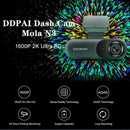 Разопакован Видеорегистратор Xiaomi DDPAI Dash Cam Mola N3 1600P HD 2K GPS Wifi - Avtozona