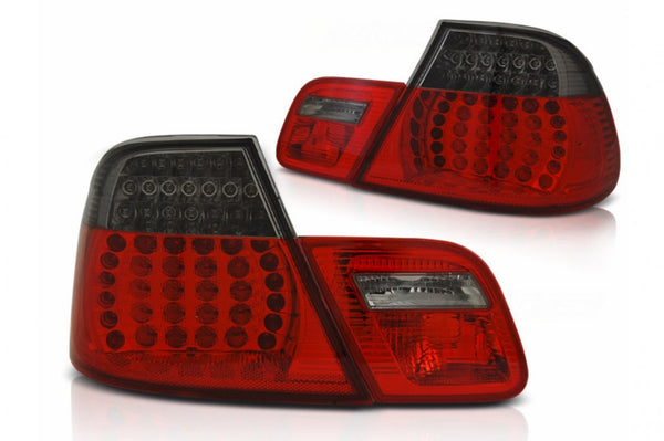 RED Smoke LED СТОПОВЕ за BMW 3 Series E46 Coupe (2003-2005) - Avtozona