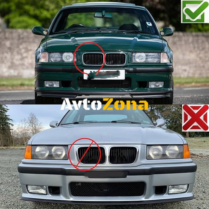 Решетки за BMW E36 (1991-1995) - черни - Avtozona