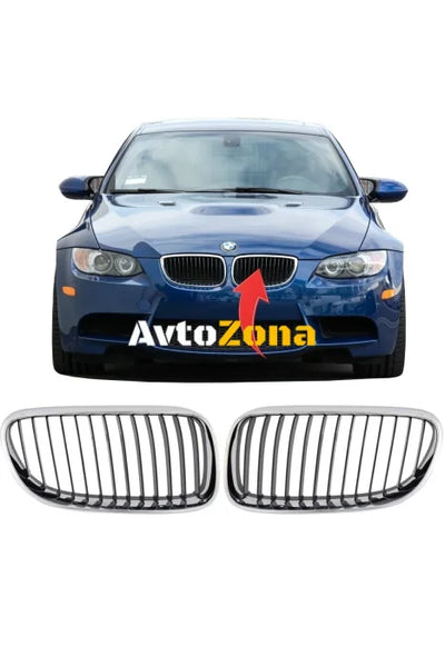 Решетки за BMW E92 (2010+) - Chrome Black Дизайн - Avtozona