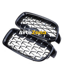 Решетки за BMW F30 F31 Черен Гланц с Хром - Avtozona