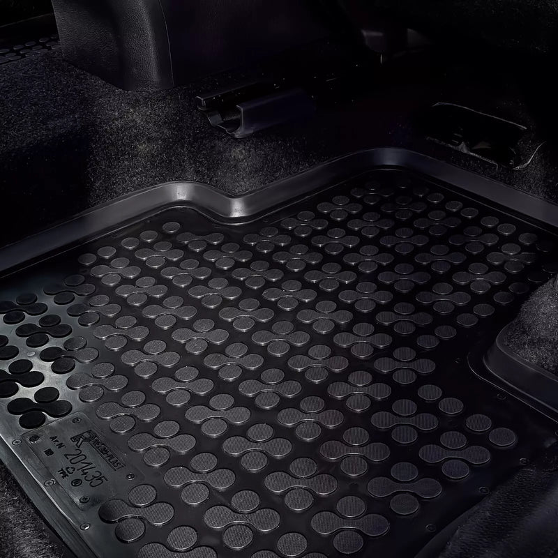 Гумени стелки Rezaw-Plast за Mitsubishi ASX (2010–2019/2019+), 4 части, черни