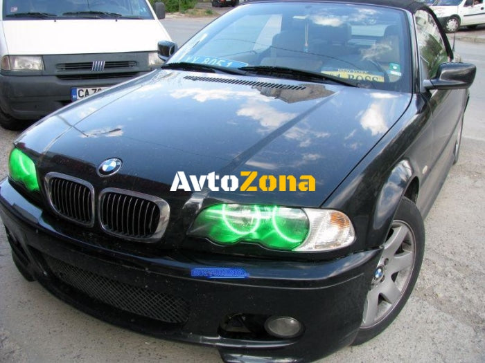 RGB Диодни Ангелски Очи за BMW E46 купе (2003 + ) - със смяна на цветовете - Avtozona