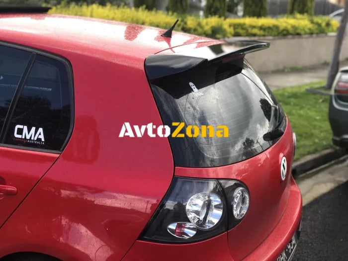 Спойлер антикрило за Volkswagen Golf 5 (2003-2008) GTI / Opel Astra H (2004-2008) GTC - черен гланц - Avtozona