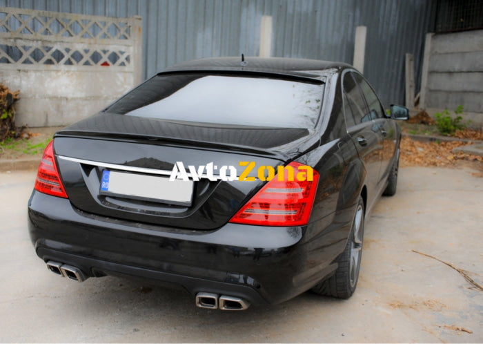 Спойлер за багажник за Mercedes W221 S-Class (2006-2013) - AMG Design - сив - Avtozona