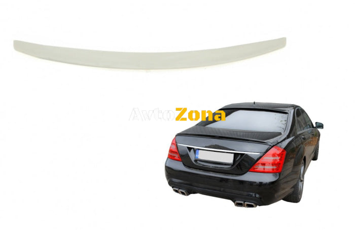 Спойлер за багажник за Mercedes W221 S-Class (2006-2013) - AMG Design - сив - Avtozona