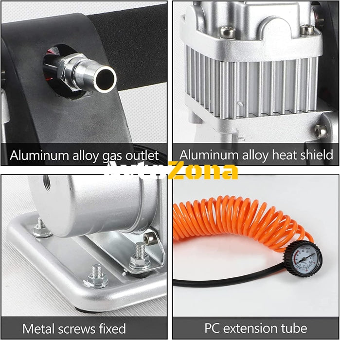 Супер мощен компресор за помпане на гуми 12V 45Amp подходящ за бусове джипове 4x4 ATV автомобили скутери велосипеди и др. - Avtozona
