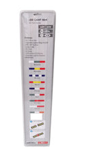 Светещ лед бар 120 cm (2 х 60 cm) 93 LED 12V - 24V синьо-бяло GR Greece флаг знаме Гърция - Avtozona