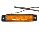 Светодиоден Маркер габарит токос рибки рибка светлина със 6 LED ЛЕД за камион бус ван ремарке каравана платформа 24V оранжев - Avtozona