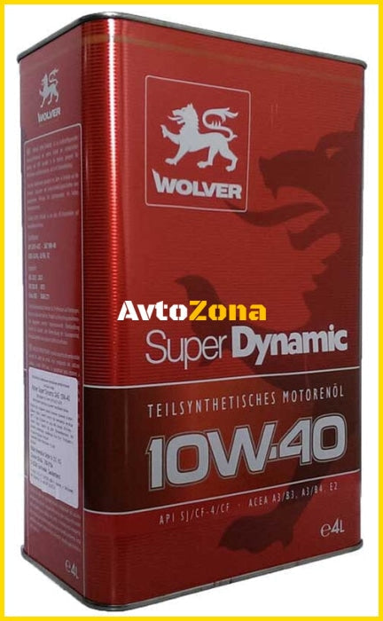 Масло -WOLVER- 10W40- Super Dynamic -1л. - Avtozona