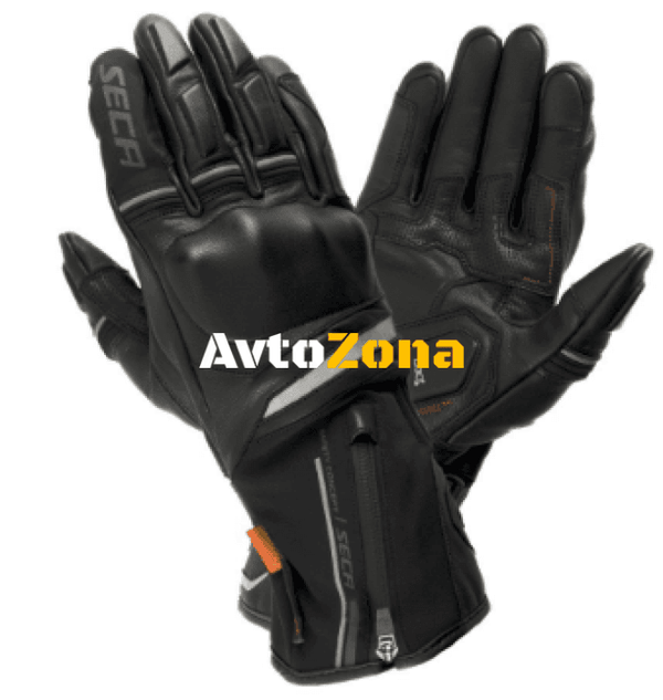 Текстилни мото ръкавици SECA STORM BLACK - Avtozona