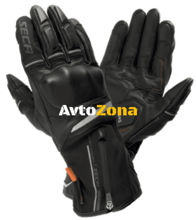 Текстилни мото ръкавици SECA STORM HTX BLACK - Avtozona