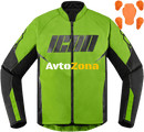 Текстилно мото яке ICON HOOLIGAN GREEN - Avtozona