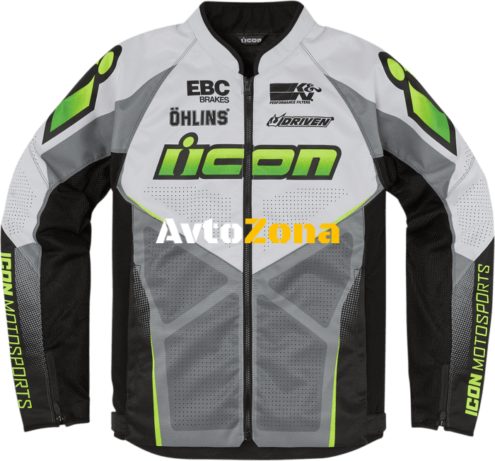 Текстилно мото яке ICON HOOLIGAN ULTRABOLT HI-VIZ - Avtozona