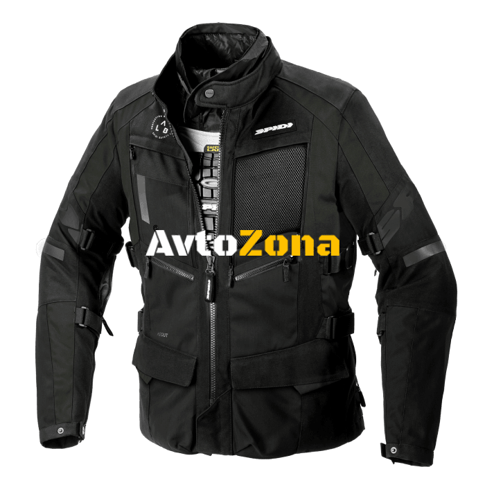 Текстилно мото яке SPIDI 4 SEASON EVO Dark green/Black - Avtozona