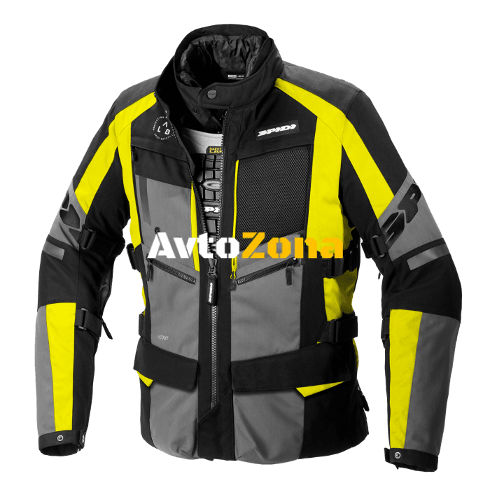 Текстилно мото яке SPIDI 4 SEASON EVO Yellow Fluo - Avtozona